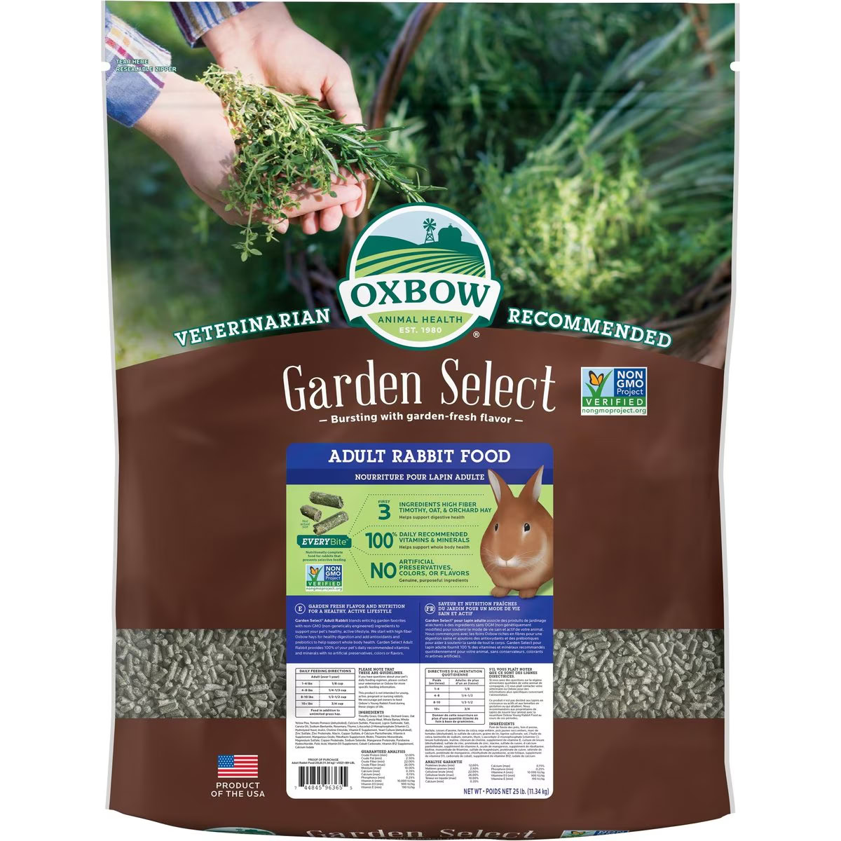 Oxbow Garden Select Adult Rabbit Food