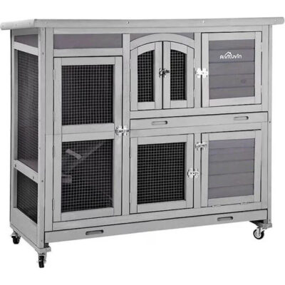 Aivituvin Indoor & Outdoor Rabbit Hutch