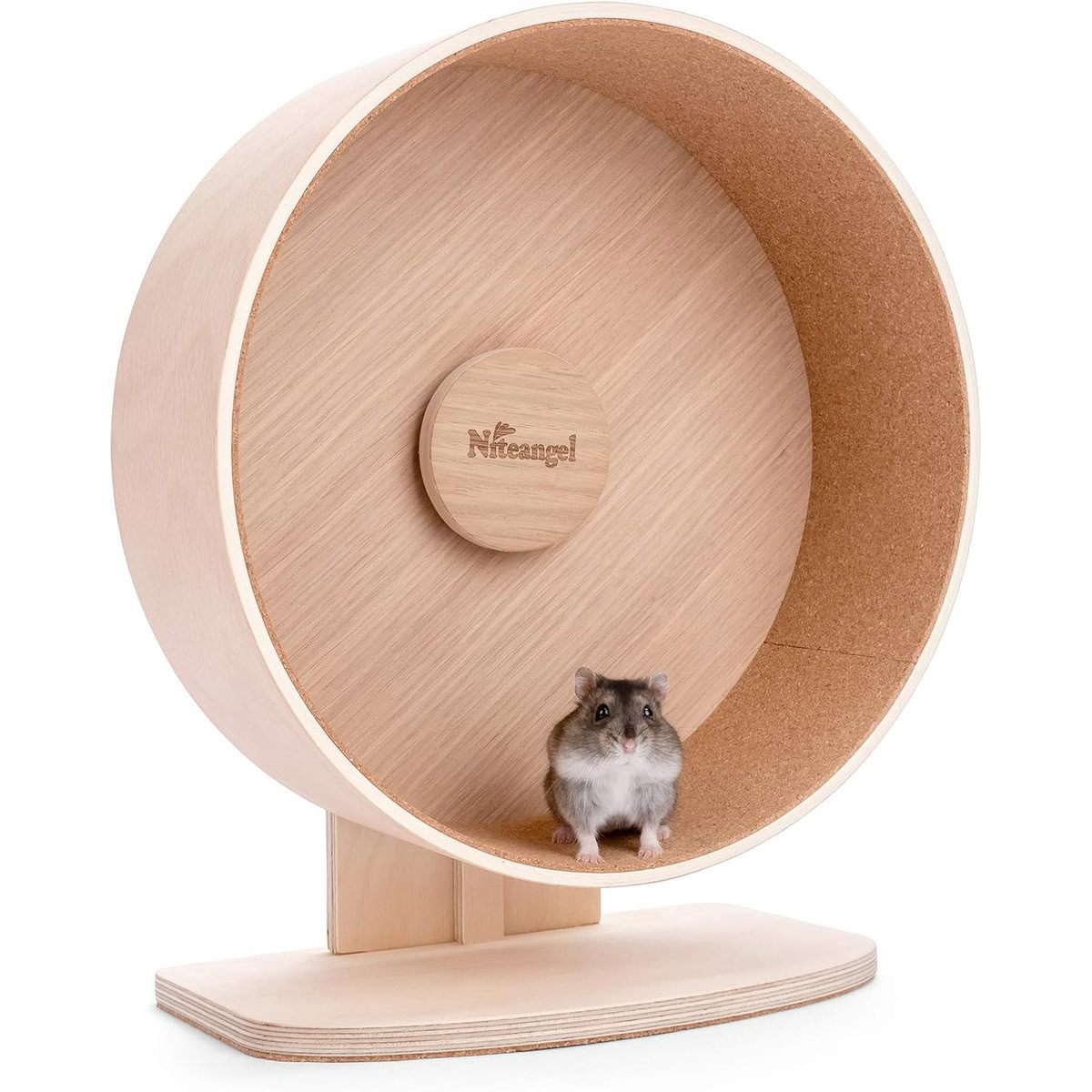 Niteangel Wooden Hamster Exercise Wheel