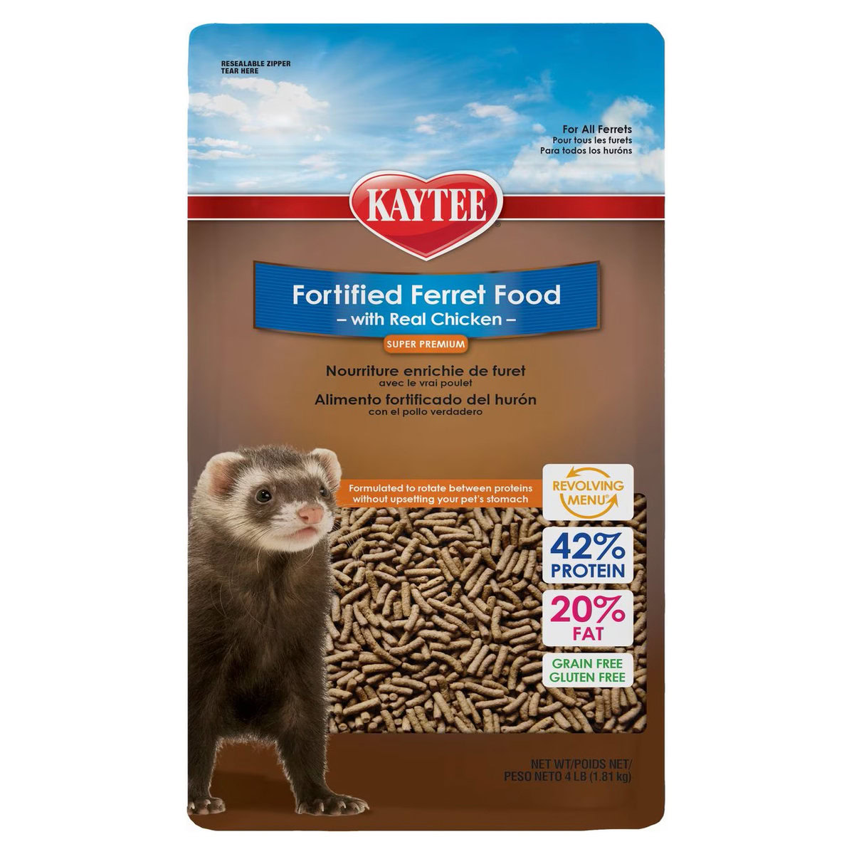 Kaytee Fortified Diet with Real Chicken Ferret Food