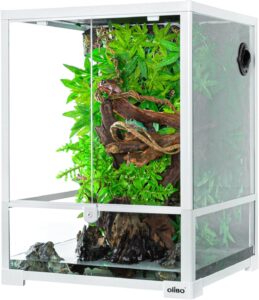 OIIBO Glass Reptile Terrarium Tank