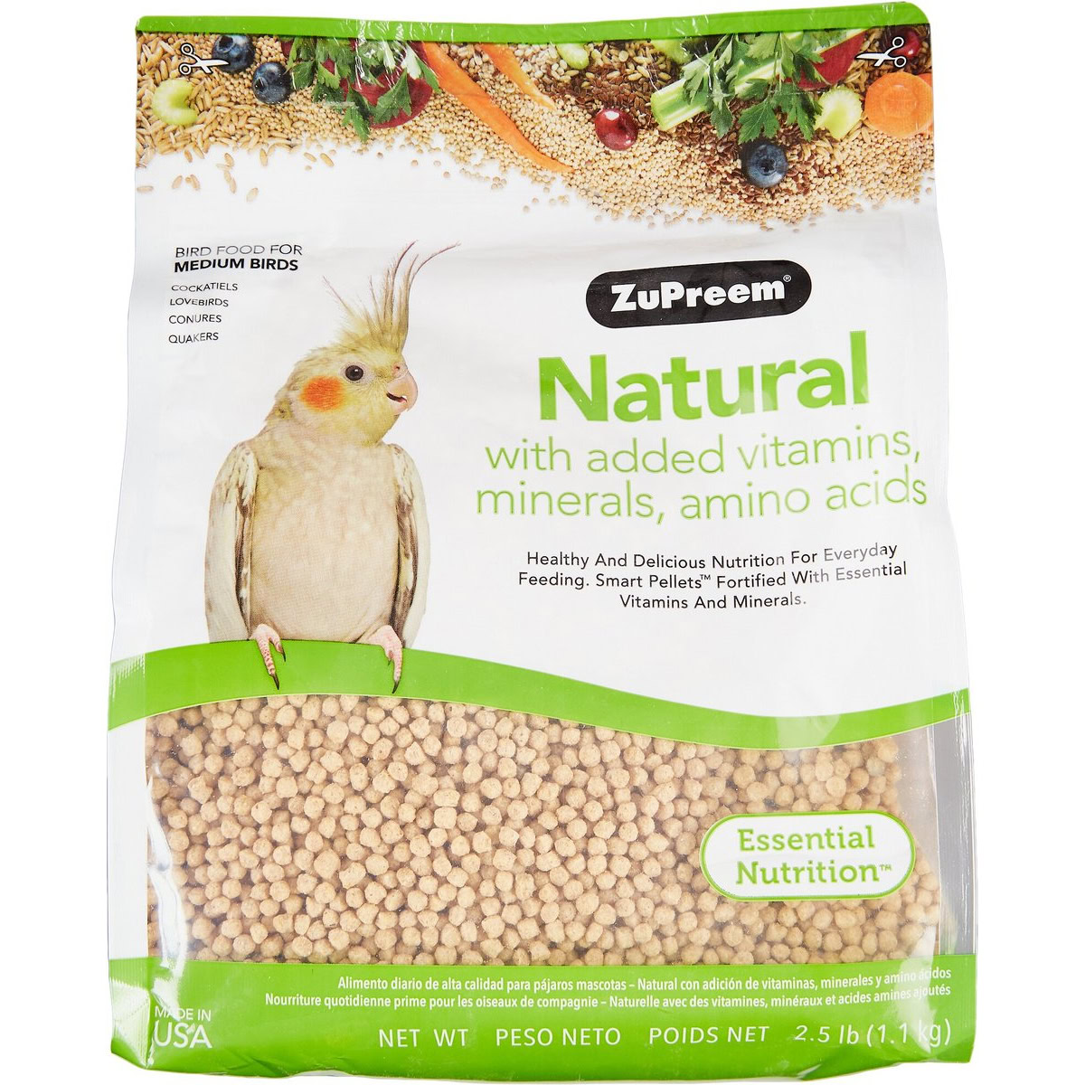 ZuPreem Natural Daily Medium Bird Food