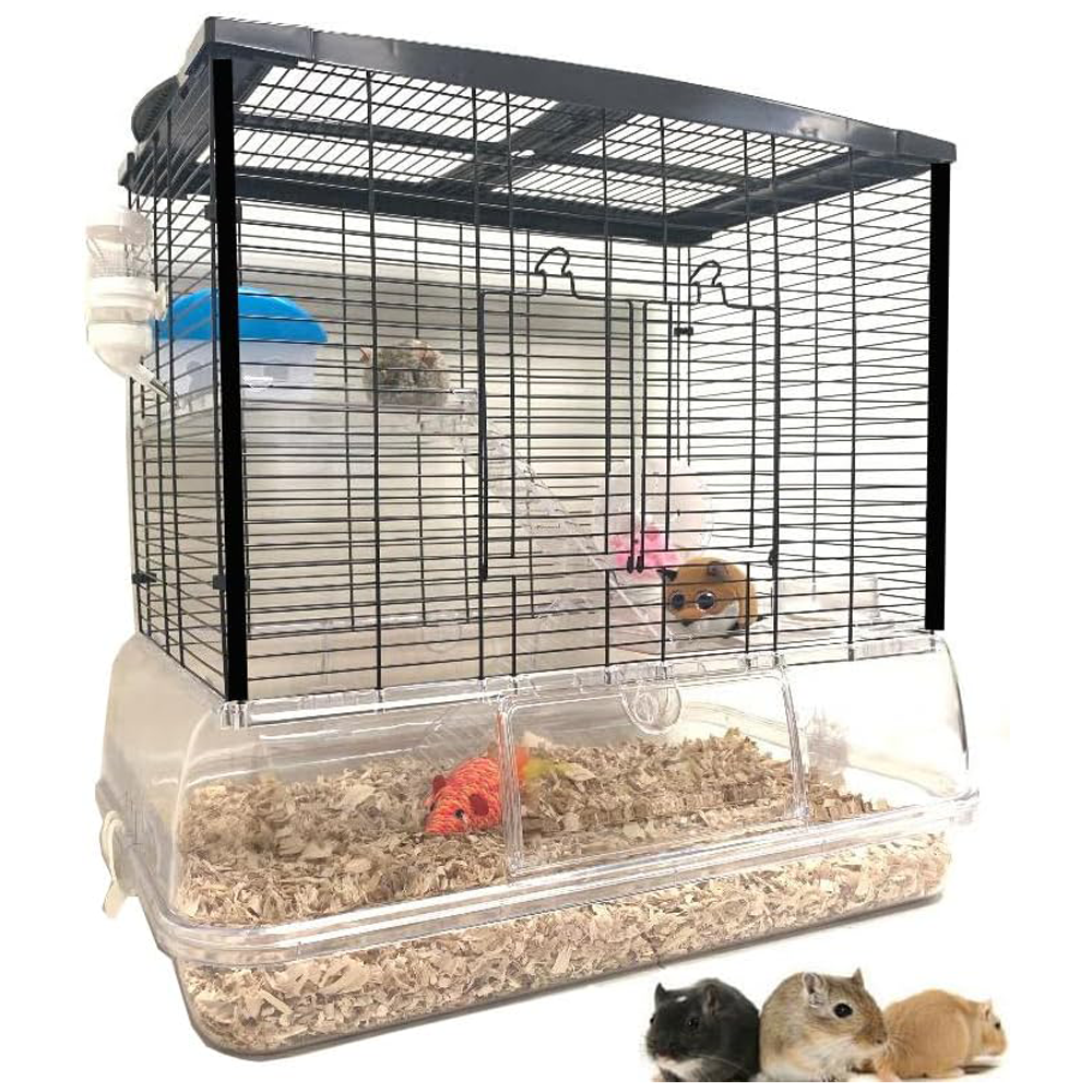 Mcage Large 3-Floor Clear Transparent Cage