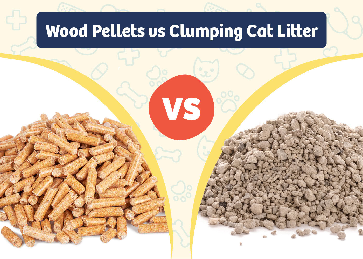 PangoVet_Product VS Product_Wood Pellets vs Clumping Cat Litter