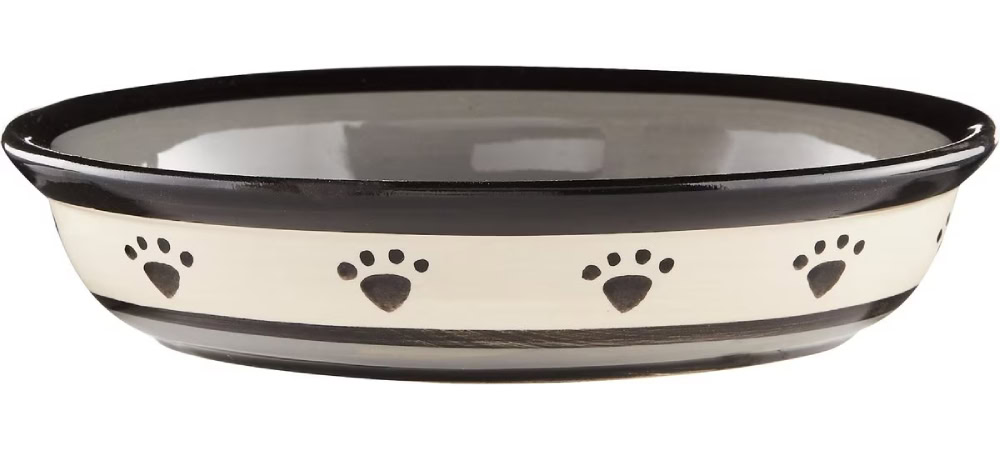 PetRageous Designs Metro Oval Ceramic Dog & Cat Dish