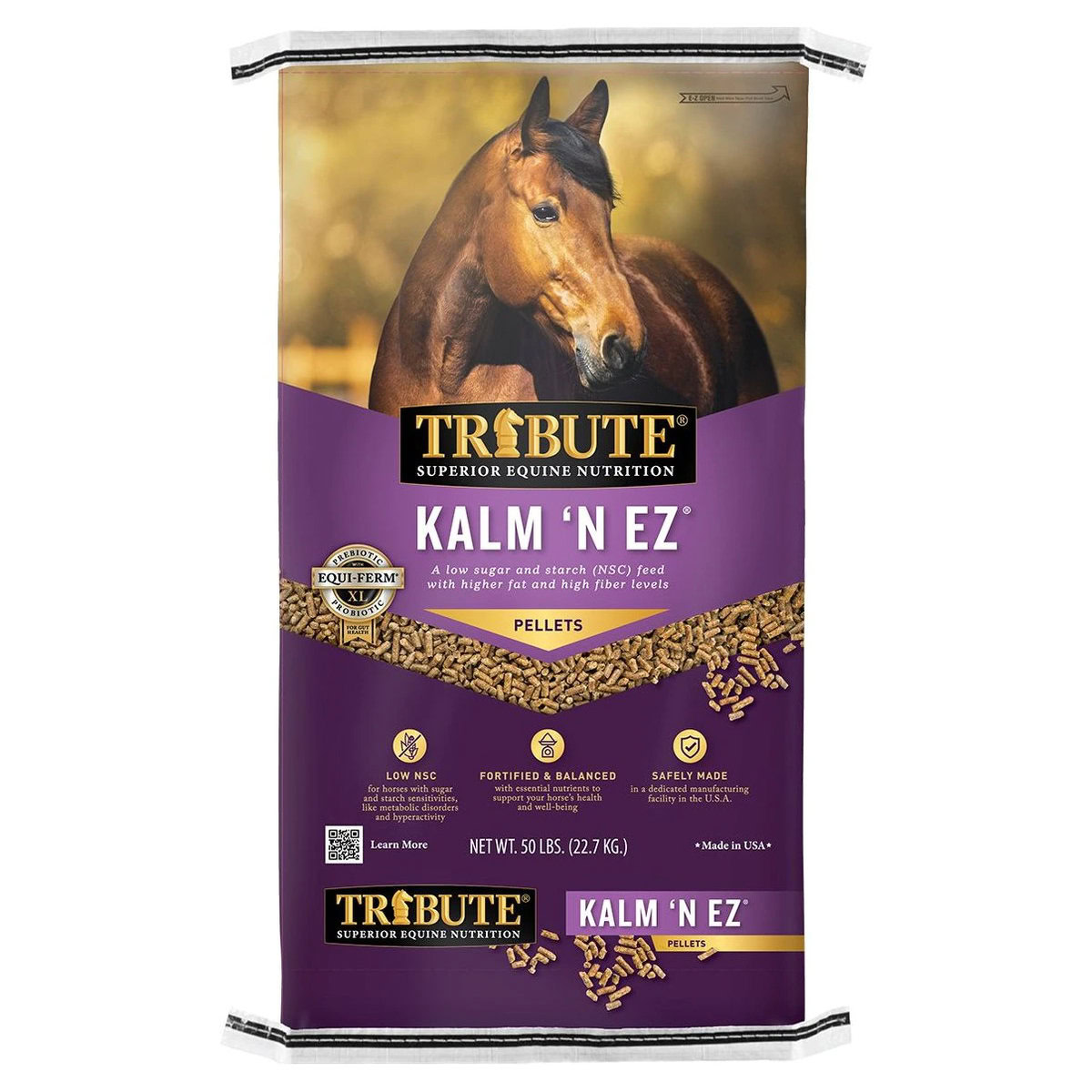 Tribute Equine Nutrition Kalm N' EZ Pellet Horse Feed