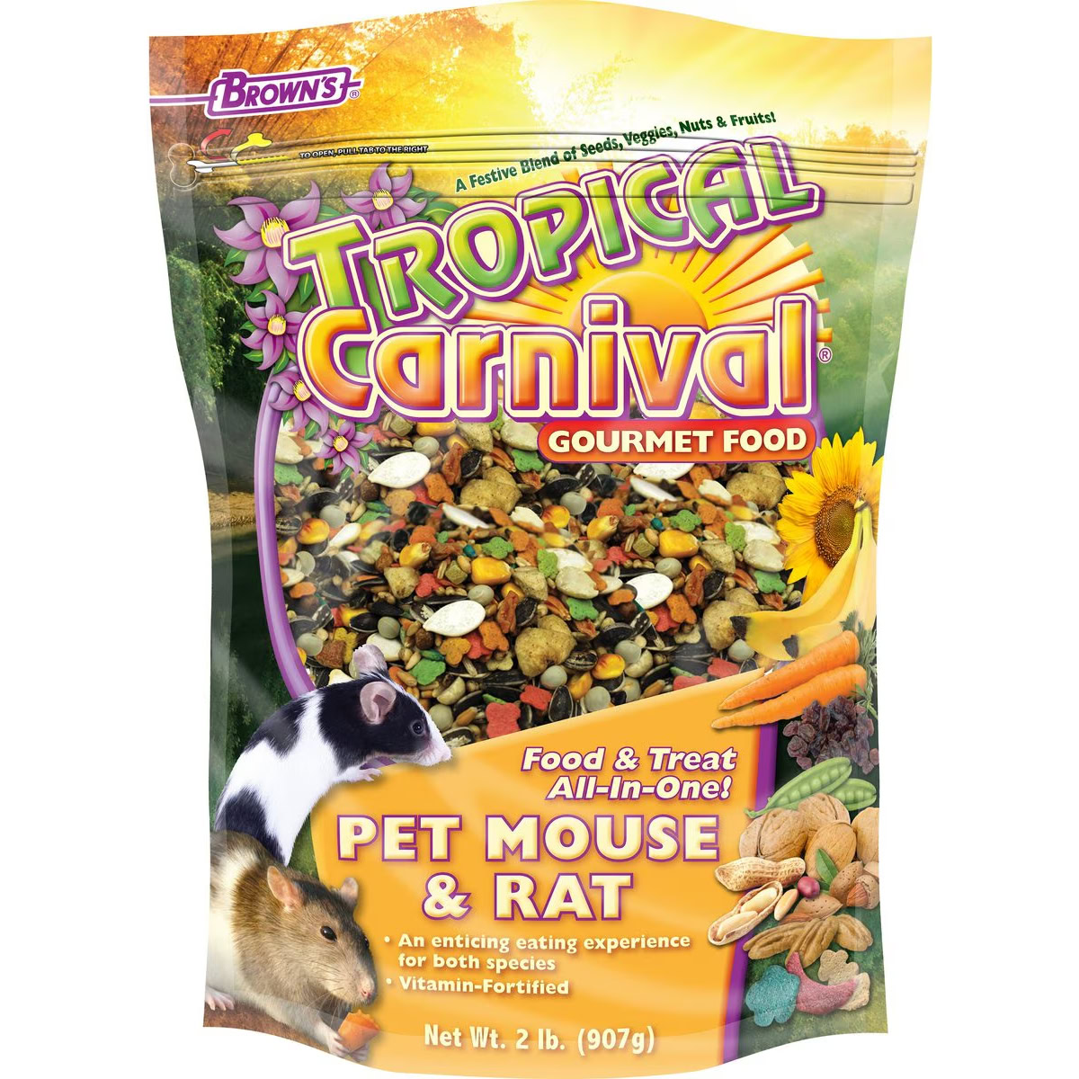 Brown's Tropical Carnival Gourmet Mouse & Rat Food