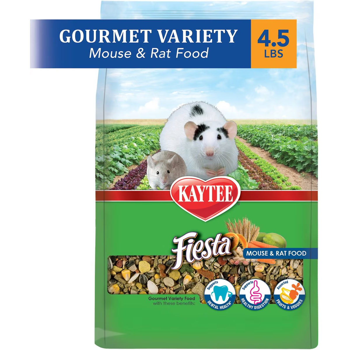 Kaytee Fiesta Gourmet Variety Diet Mouse & Rat Food