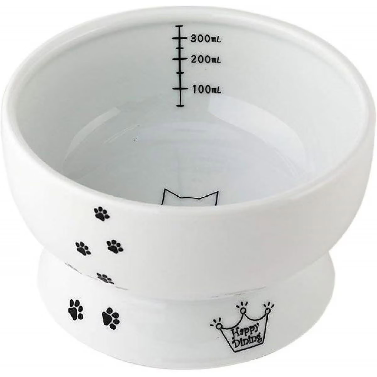 Necoichi Ceramic Elevated Cat Water Bowl