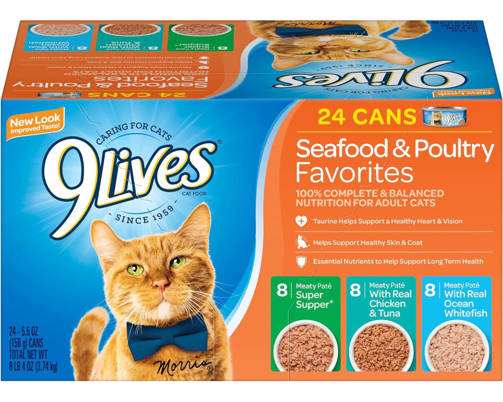 9 Lives Seafood & Poultry Favorites canned cat food