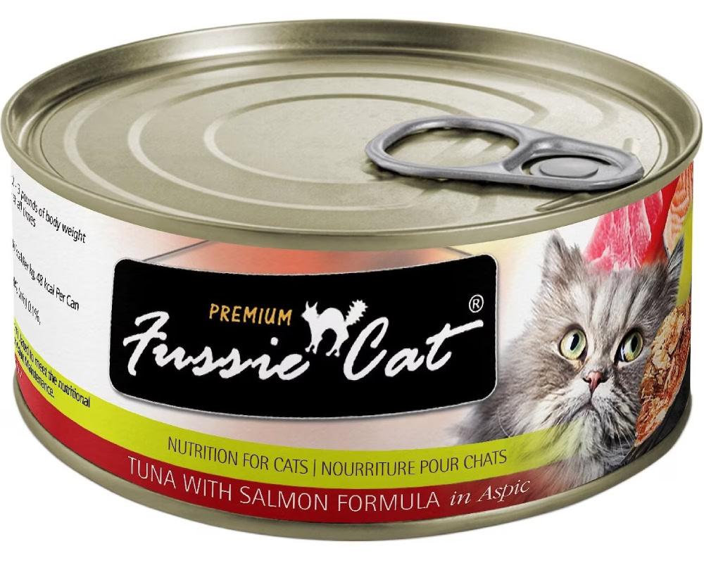 Fussie Cat Premium Tuna & Salmon in Aspic Grain-Free Wet Cat Food