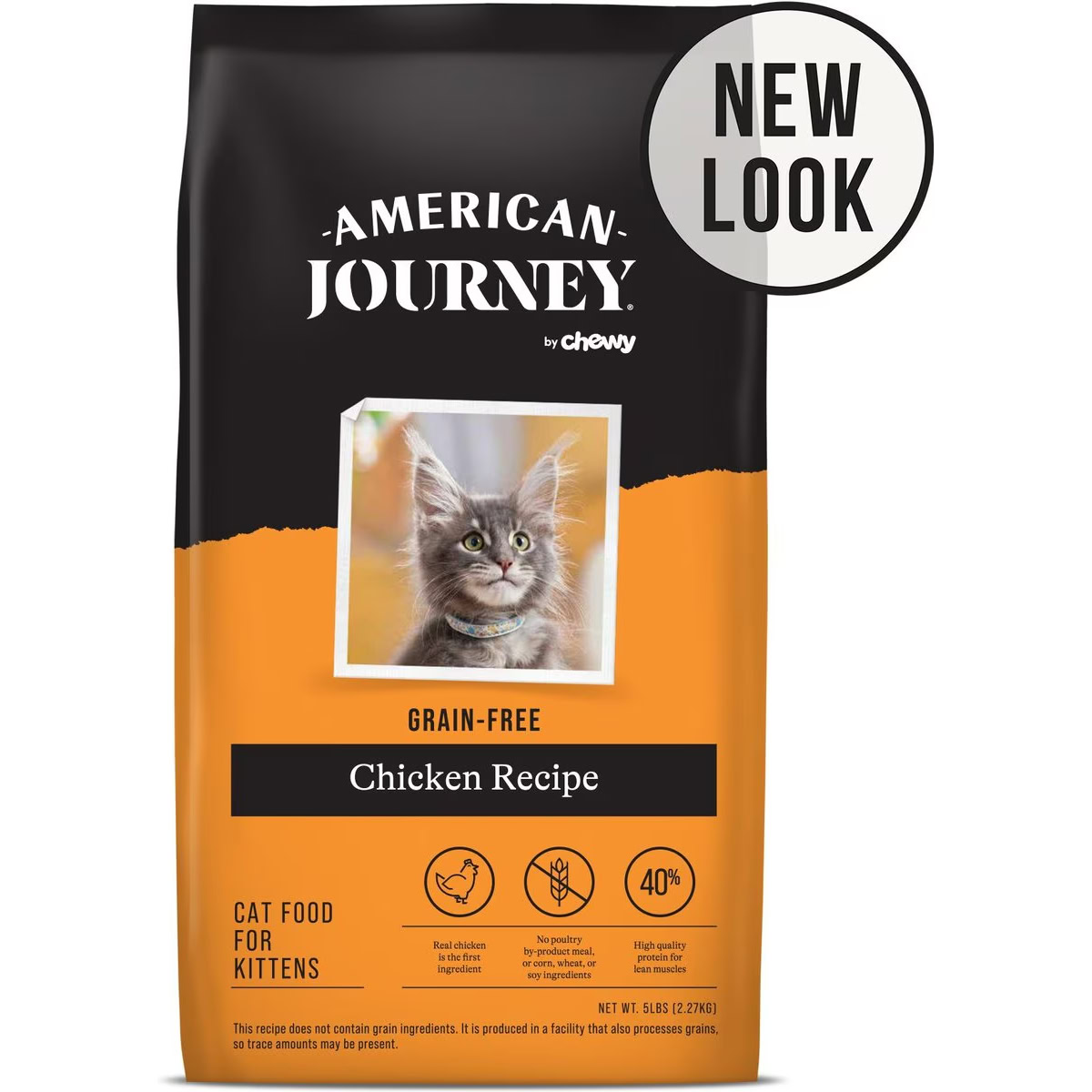 American Journey Kitten Chicken Recipe Grain-Free Dry Cat Food 