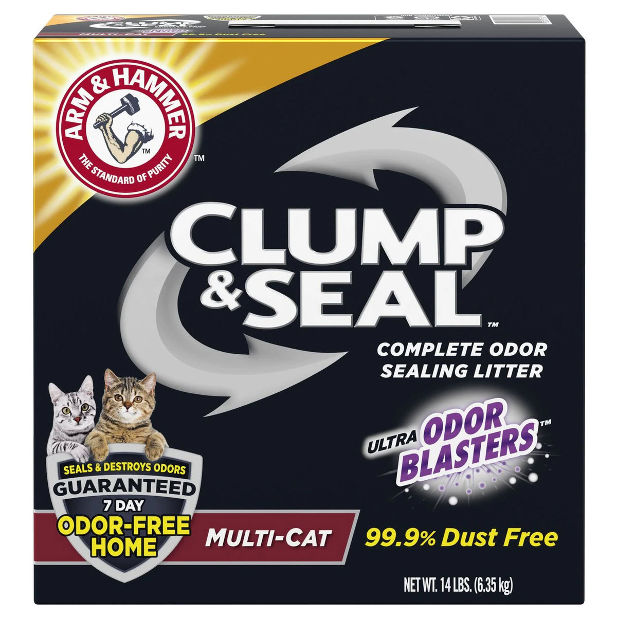 Arm & Hammer Litter Clump & Seal Multi-Cat Scented Clumping Clay Cat Litter