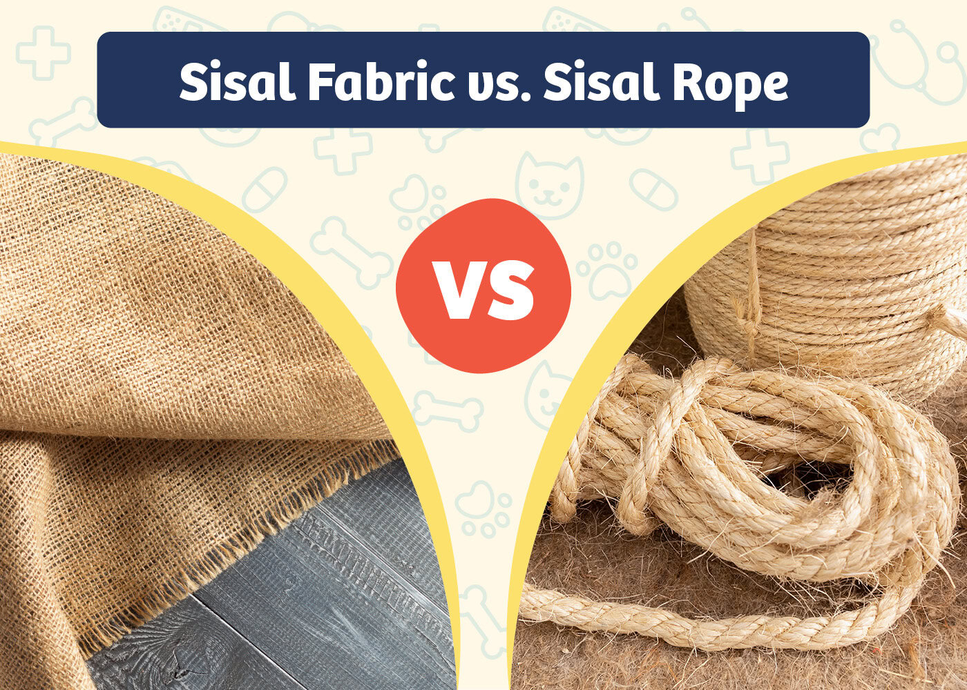 PangoVet_Product VS Product_Sisal Fabric vs. Sisal Rope