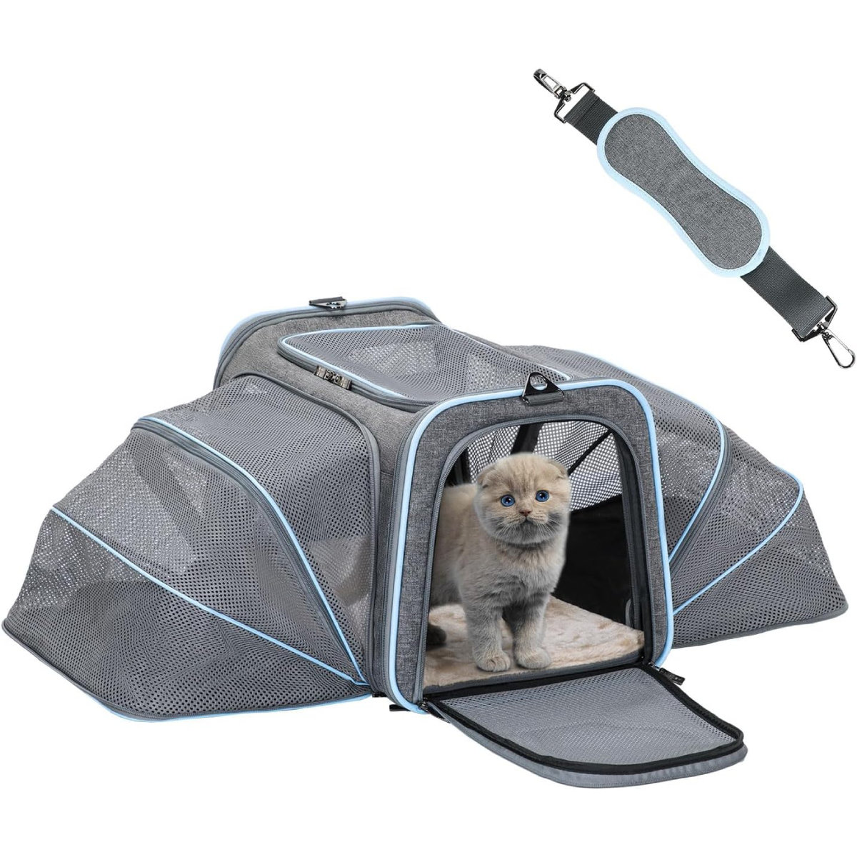 Petsfit Expandable Cat Carriers Airline Approved
