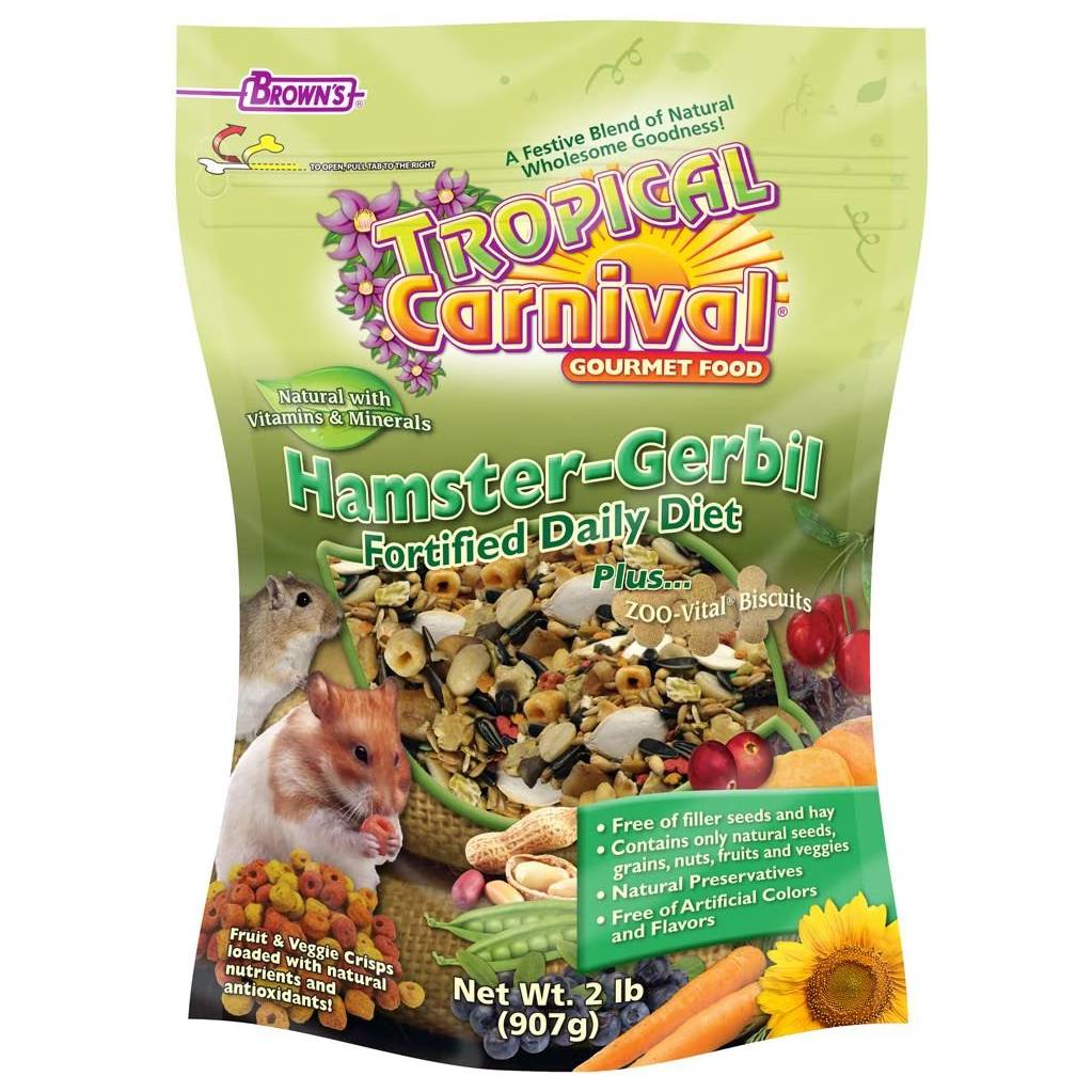Brown's Tropical Carnival Natural Fortified Daily Hamster Food