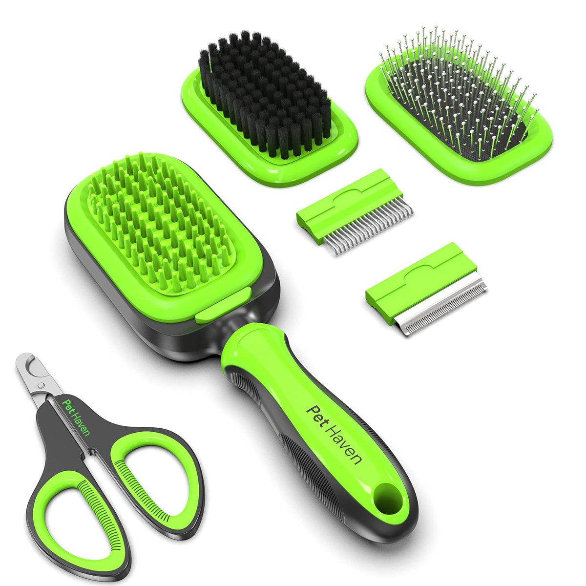 PetHaven Dog Brush & Cat Brush 6 in 1 Pet Grooming Kit 
