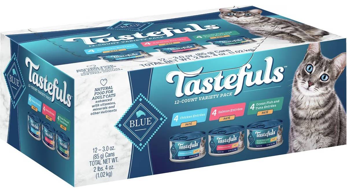 Blue Buffalo Tastefuls Variety Pack Pate Wet Cat Food