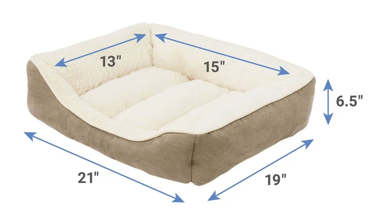 Frisco Rectangular Bolster Cat Bed
