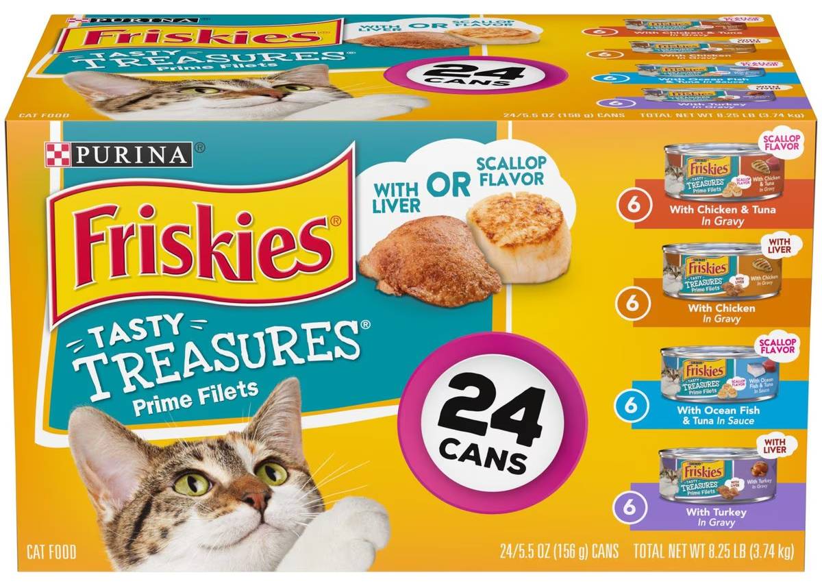 Friskies Tasty Treasures Gravy Variety Pack Wet Cat Food