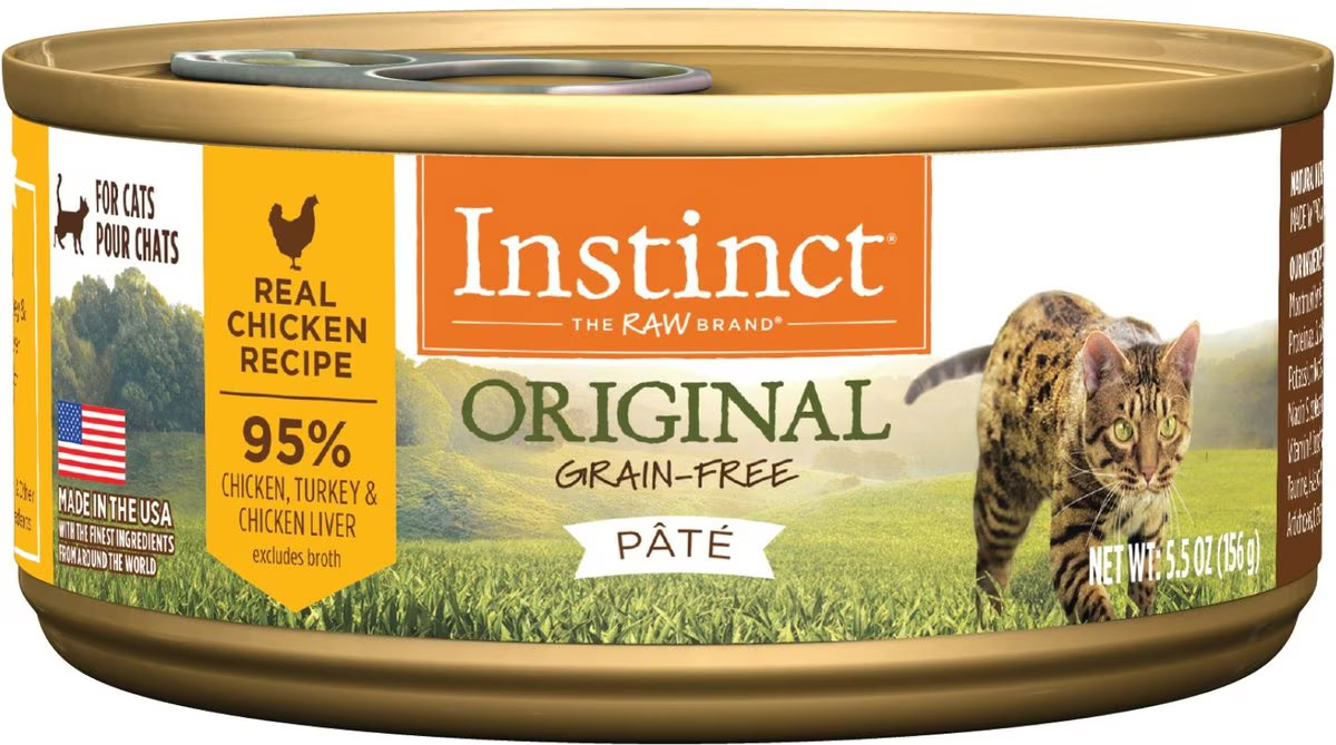 Instinct Original Real Chicken Recipe Grain-Free Pate Wet Cat Food 