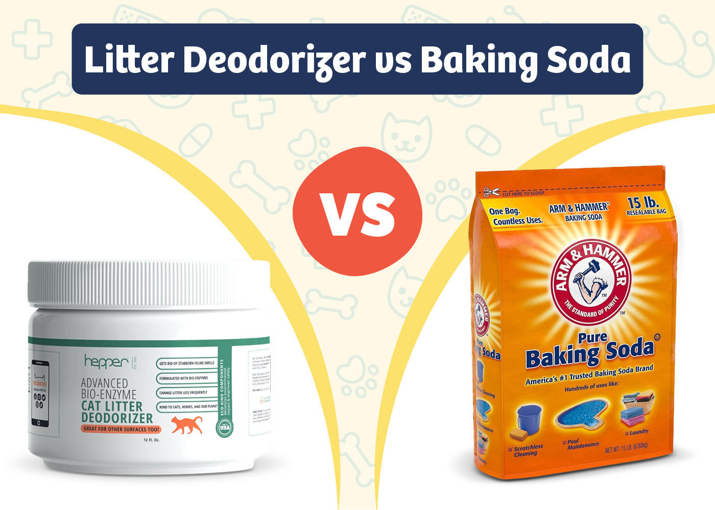 PangoVet_Product VS Product_Litter Deodorizer vs Baking Soda