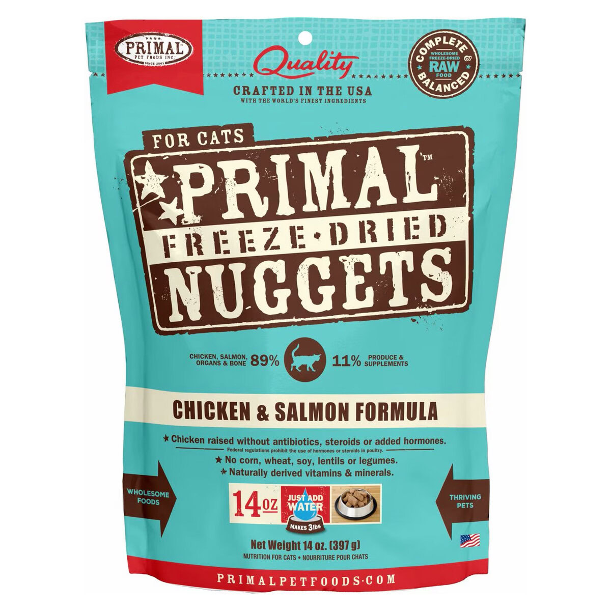 Primal Chicken & Salmon Formula Raw Cat Food