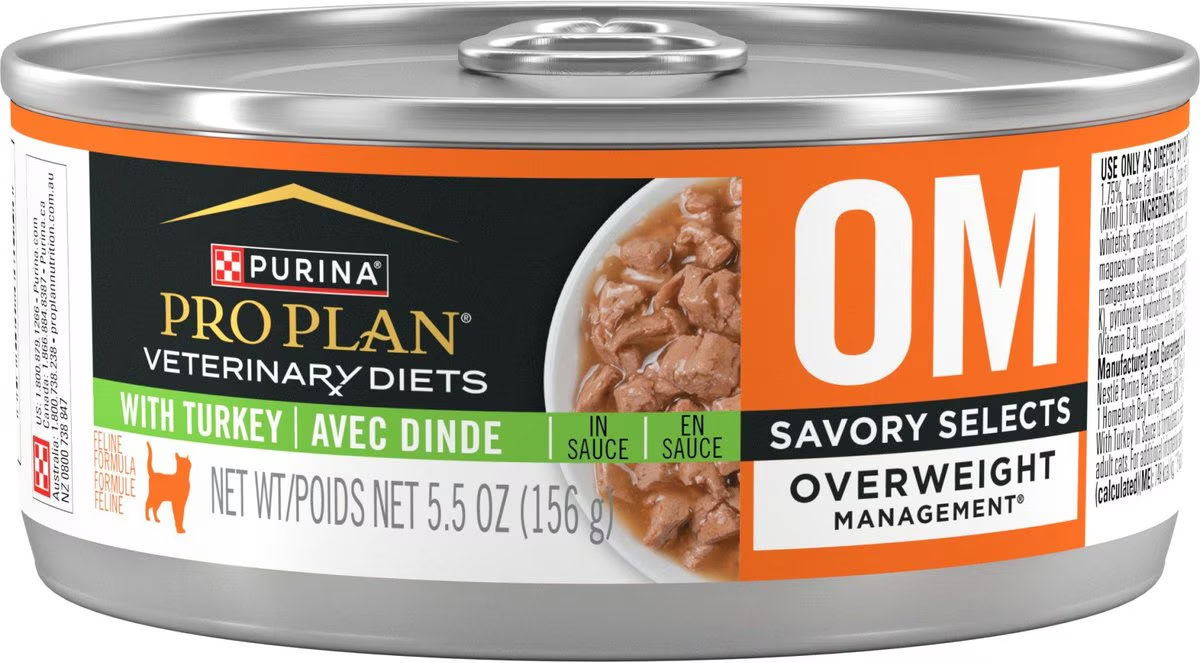 Purina Pro Plan Veterinary Diets OM Overweight Management Savory Selects Wet Cat Food