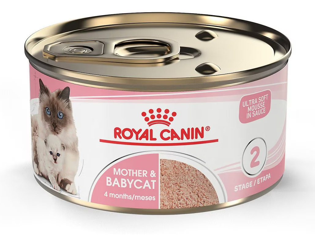 Royal Canin Feline Health Nutrition Mother & Babycat Ultra Soft Mousse in Sauce Canned Cat Food