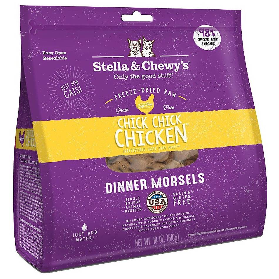 Stella & Chewy's Chick Chick Chicken Dinner Morsels Freeze-Dried Raw Cat Food