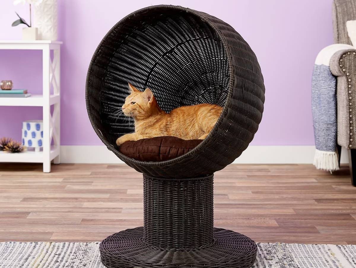 The Refined Feline Kitty Ball Cat Bed