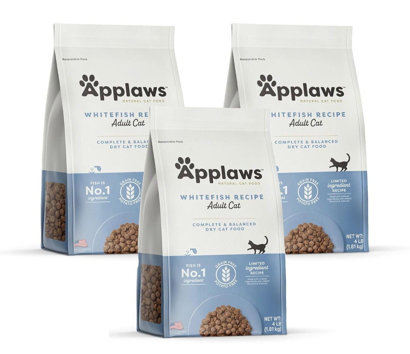 Applaws Adult Complete Whitefish Recipe Dry Cat Food