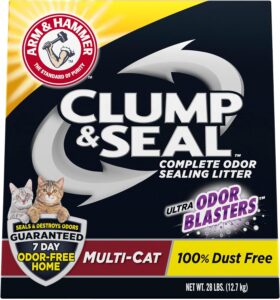 Arm & Hammer Clump & Seal Multi-Cat Clay Cat Litter