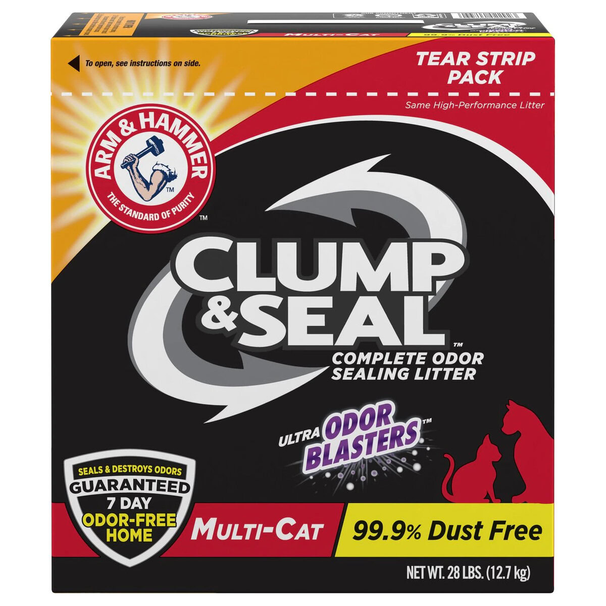 Arm & Hammer Litter Clump & Seal Multi-Cat Scented Clumping Clay Cat Litter