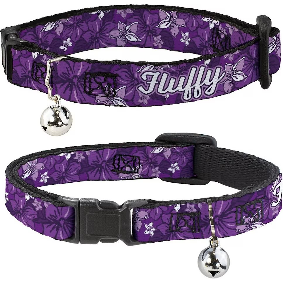 Buckle-Down Personalized Breakaway Cat Collar with Bell 