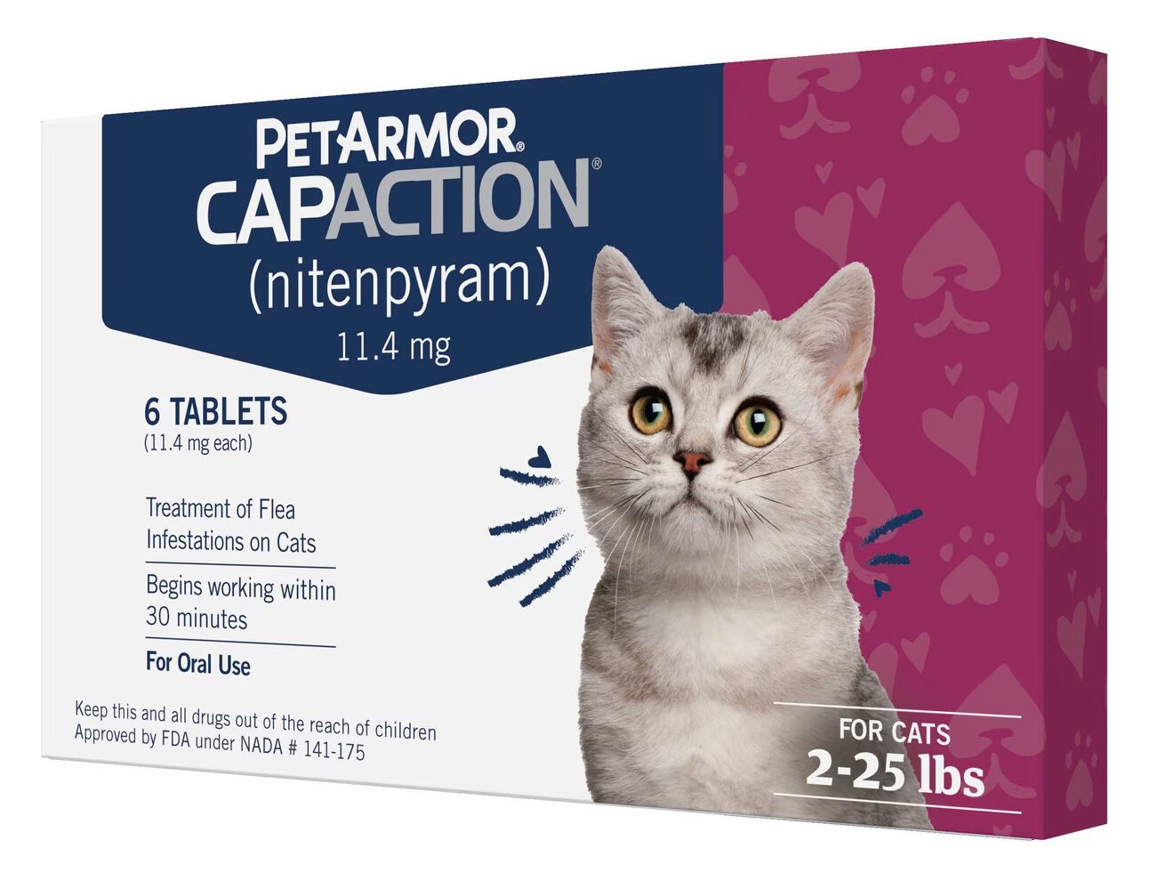 CAPACTION Fast-Acting Cat Flea Treatment