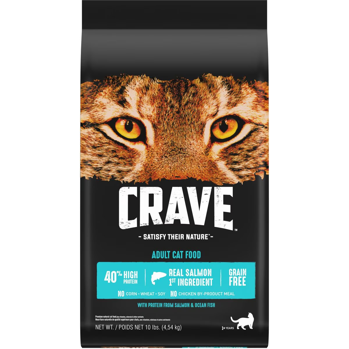 Crave with Protein from Salmon & Ocean Fish Adult Grain-Free Dry Cat Food 