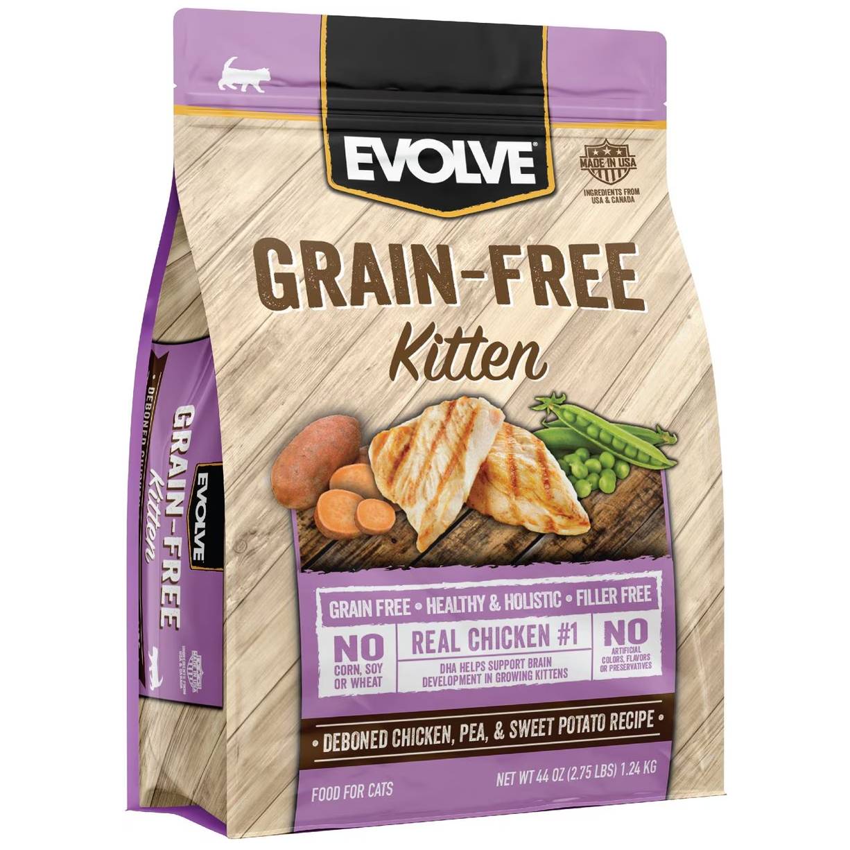 Evolve Chicken & Pea & Dry Kitten Food