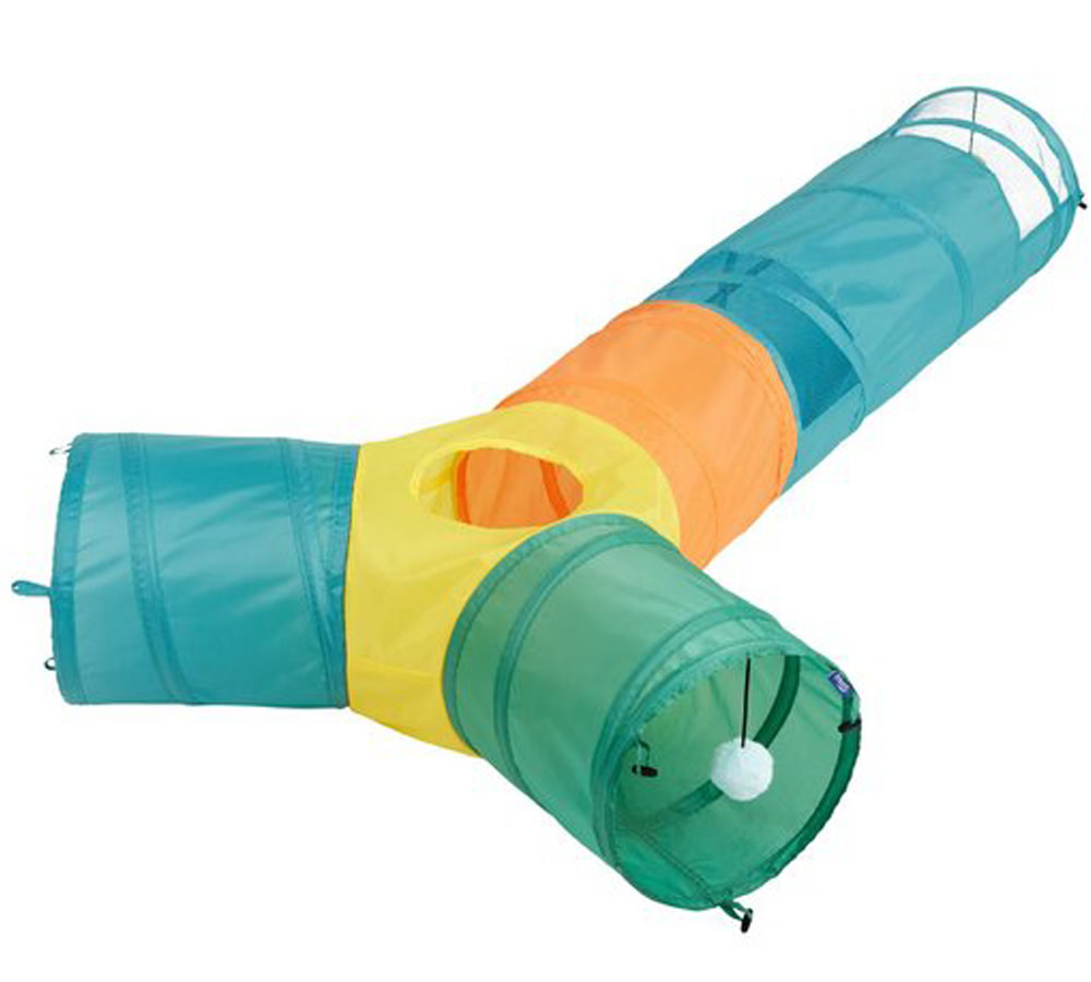 Frisco Foldable Play Tri-Tunnel Cat Toy