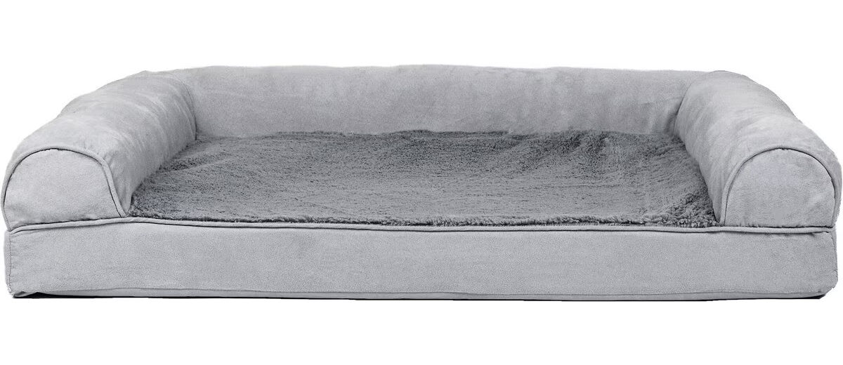 FurHaven Plush & Suede Orthopedic Sofa Cat Bed