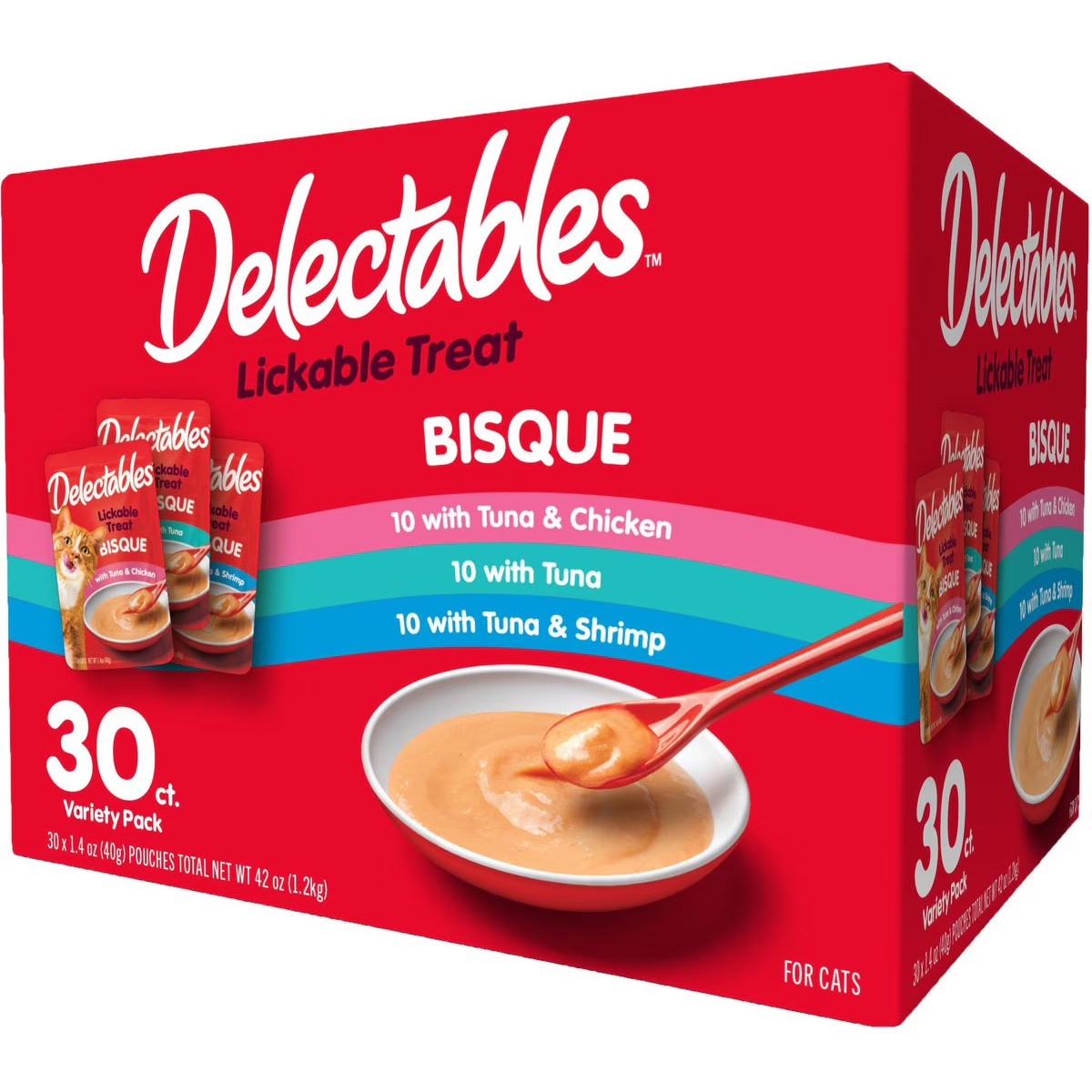 Hartz Delectables Bisque Variety Pack Lickable Cat Treats