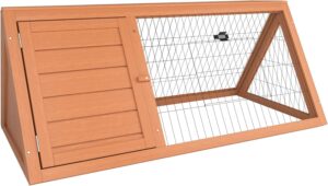 Pet Vida Wooden Pet Rabbit Hutch Triangle