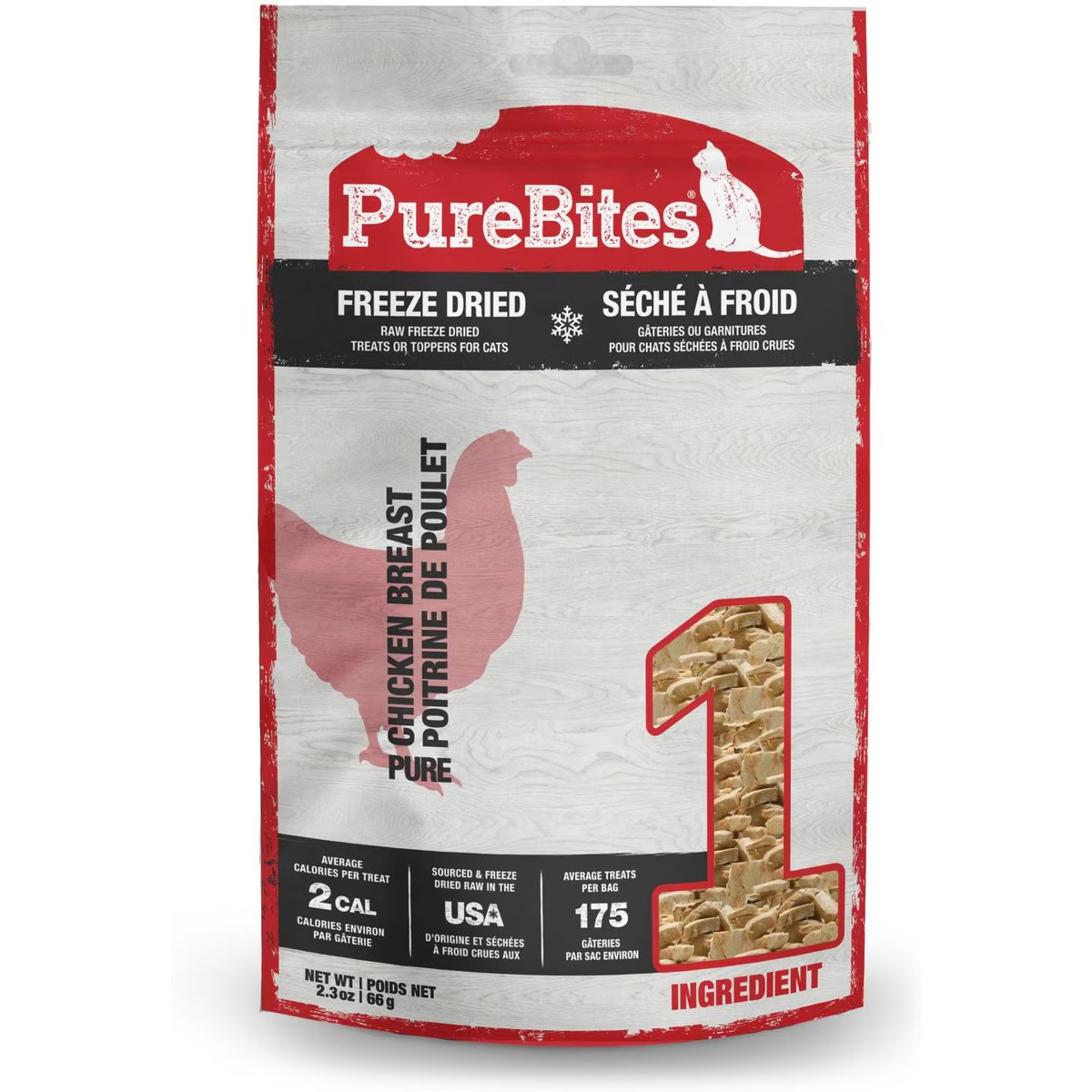 PureBites Chicken Breast Freeze-Dried Raw Cat Treats 