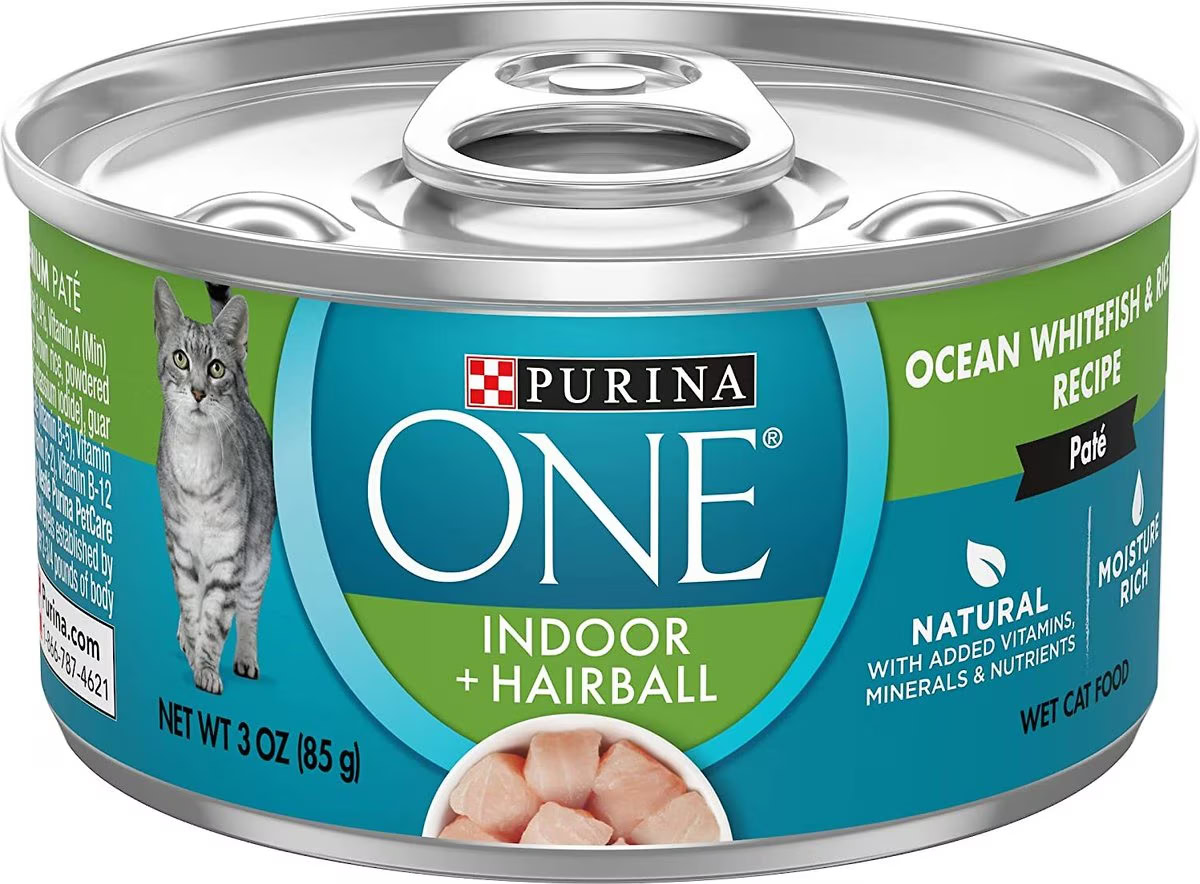 Purina ONE Indoor Advantage High Protein Ocean Whitefish & Rice Wet Cat Food 
