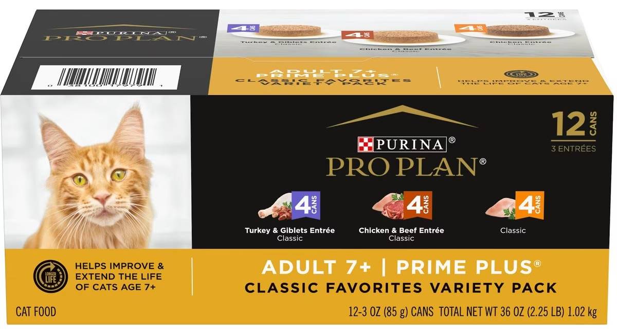 Purina Pro Plan Prime Plus Adult Real Poultry & Beef Variety Pack