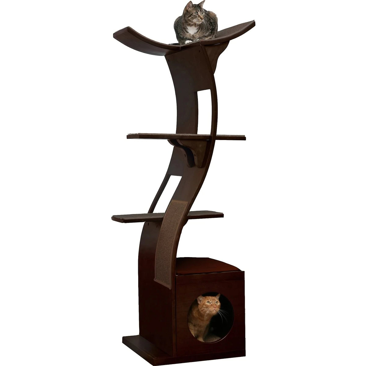Refined Feline Lotus Cat Tower Furniture