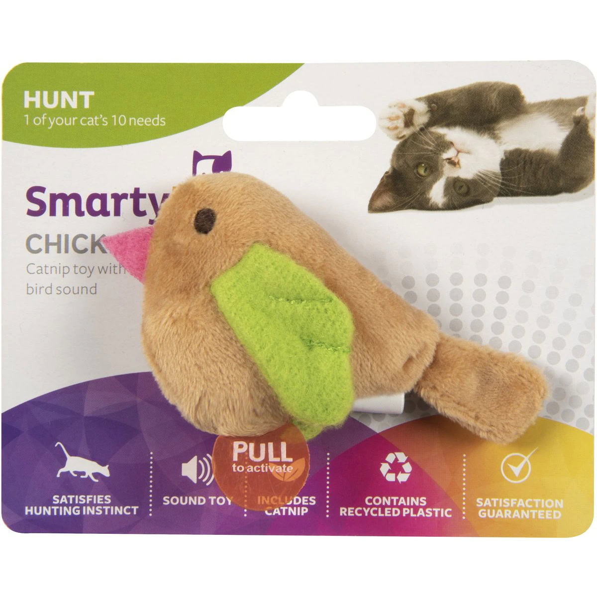 SmartyKat Chickadee Chirp Electronic Bird-Sound Cat Toy