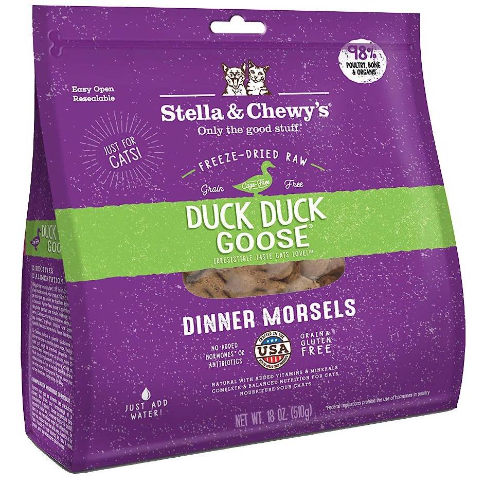 Stella and Chewy’s Duck Goose Morsels Freeze-Dried Cat Food