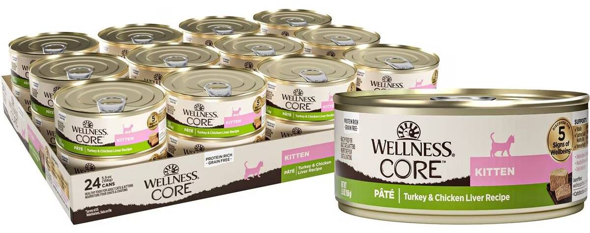 Wellness CORE Grain-Free Turkey & Chicken Liver Canned Kitten Food