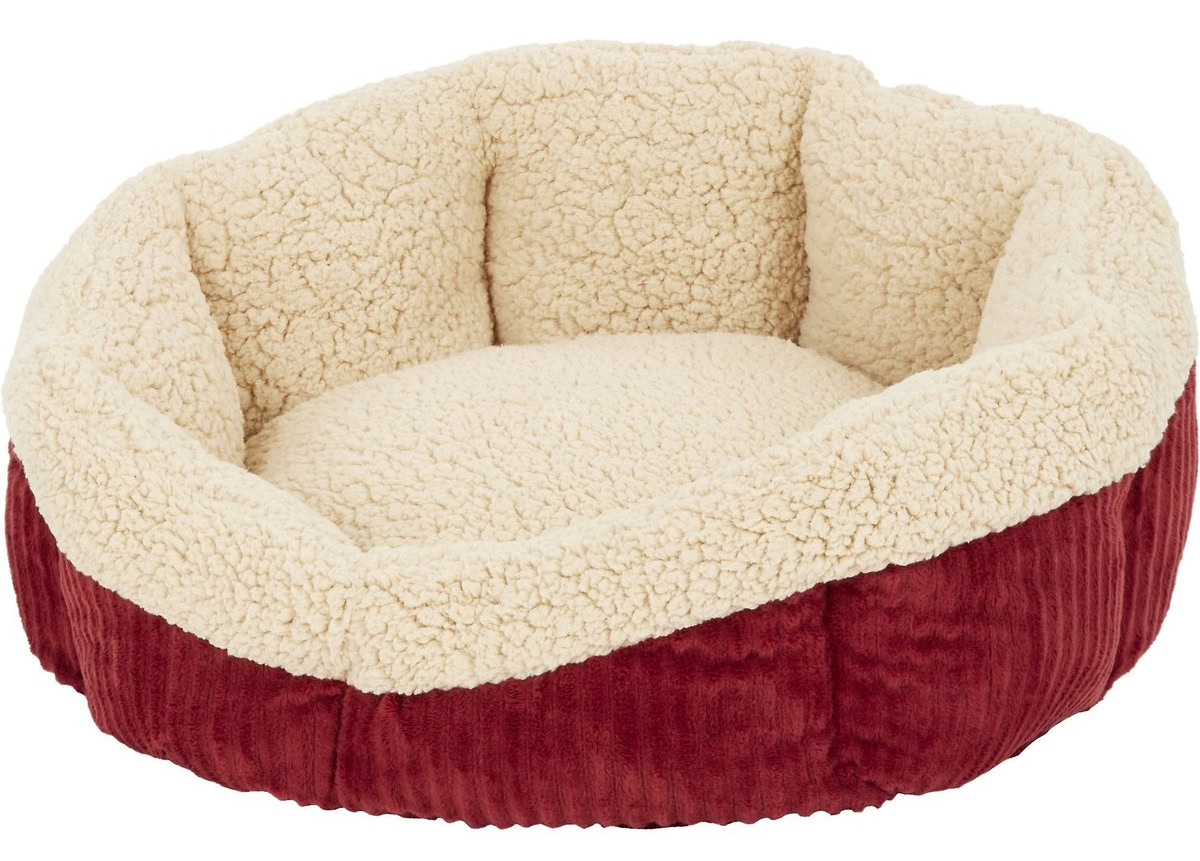 Aspen Pet Self-Warming Bolster Cat & Dog Bed